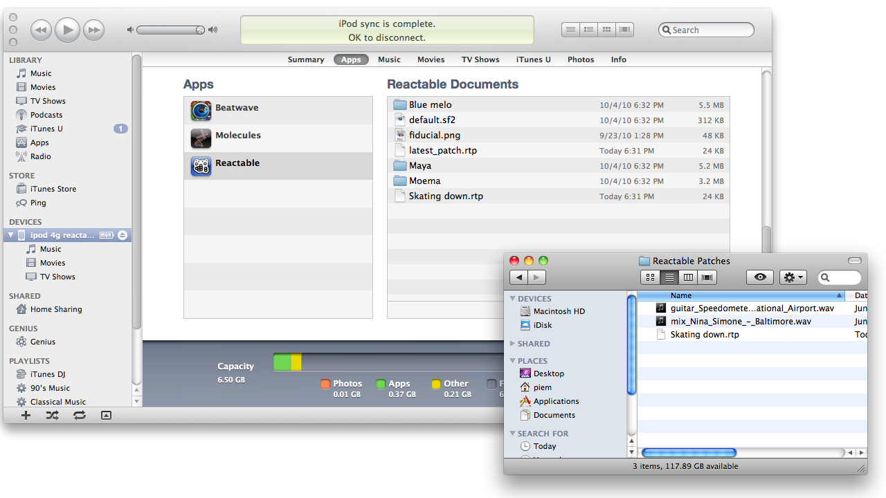 Using iTunes File Sharing